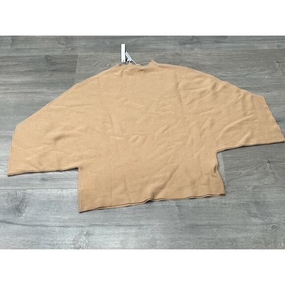 NWT Caara Womens Batwing Sleeve Sweater Wool Blend Knit Stretchy Boho Tan Size L - Picture 2 of 7